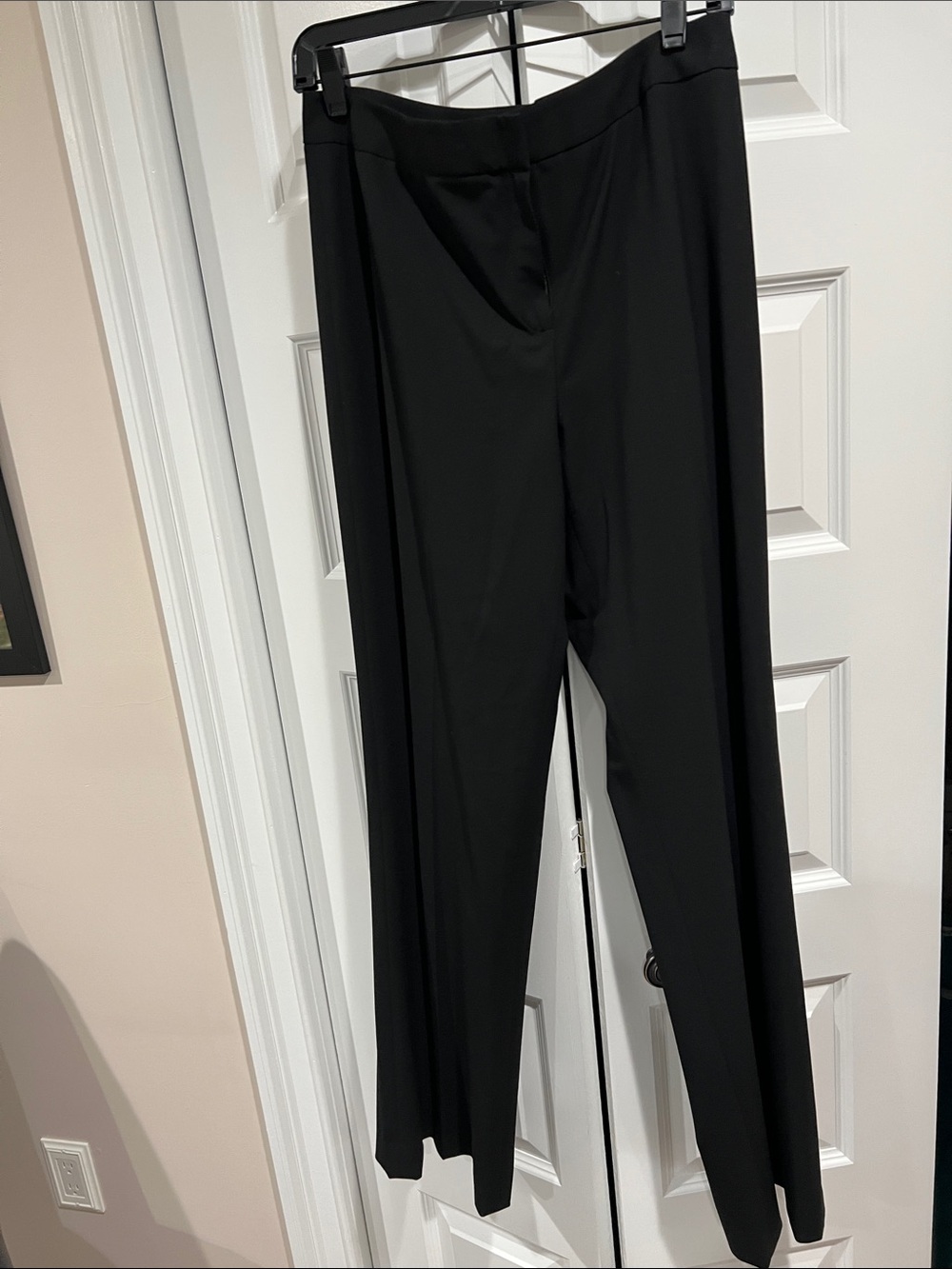 Lafayette 148 Wide-Leg Black Women's Pants - Sleek Professional Style